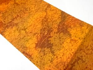 リサイクル　芝草模様織り出し名古屋帯